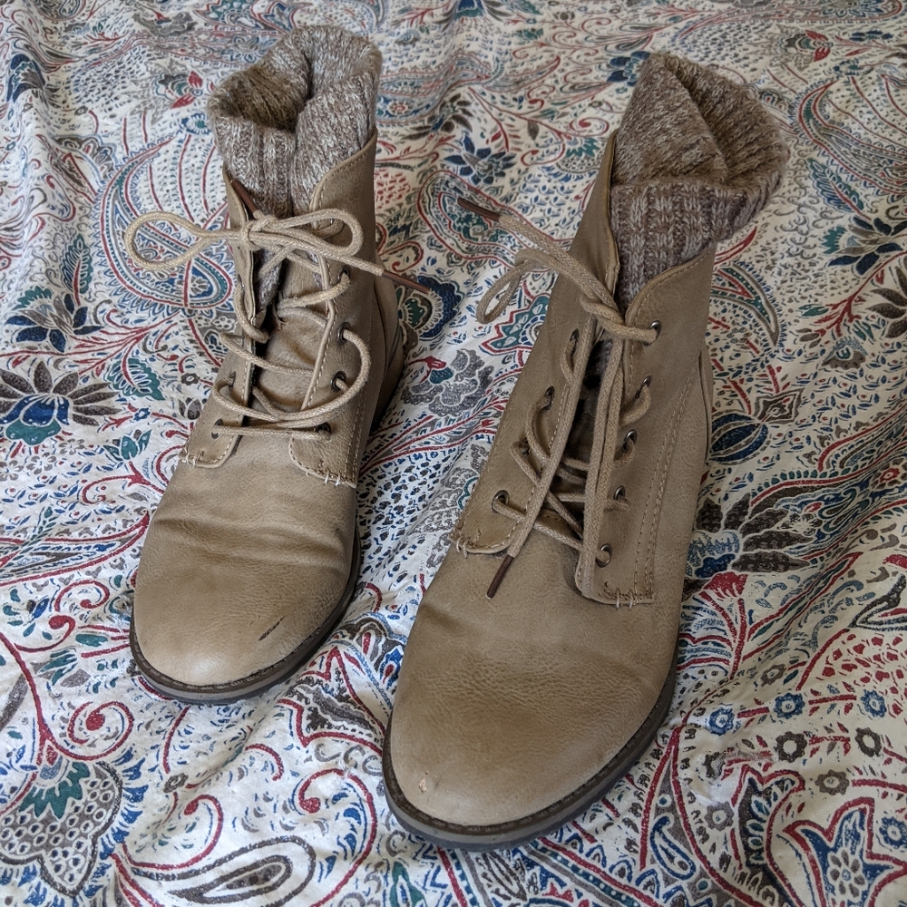 Tan Booties